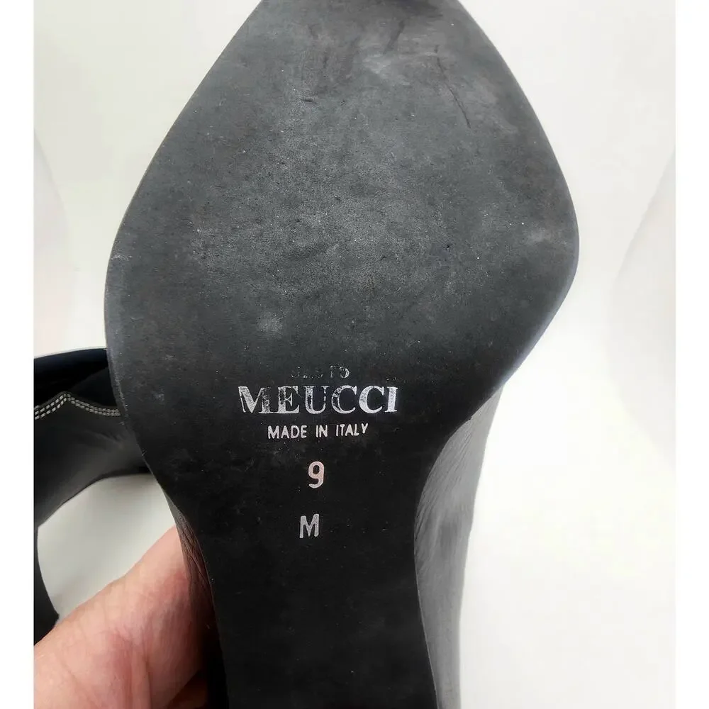 Sesto Meucci Heel Womens 9 Italy Square Toe Professional Corpcore Mature classic